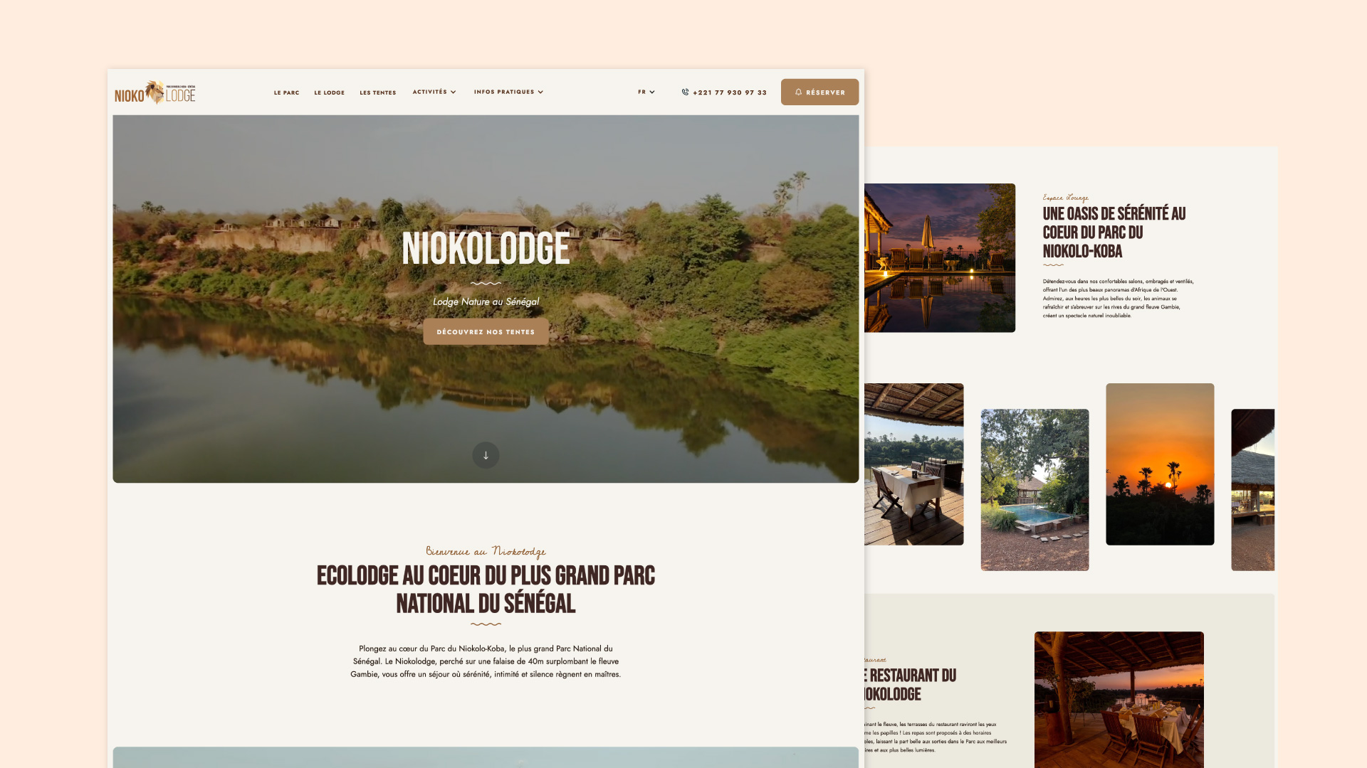 Niokolodge website